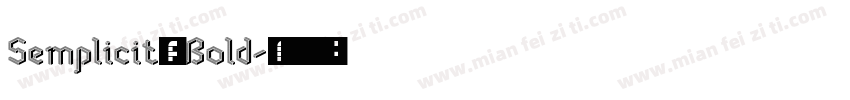 Semplicità Bold字体转换